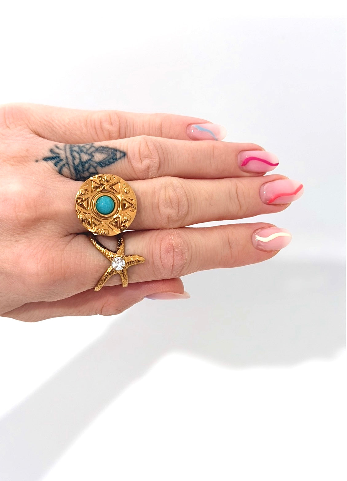 Anello turchese Gold