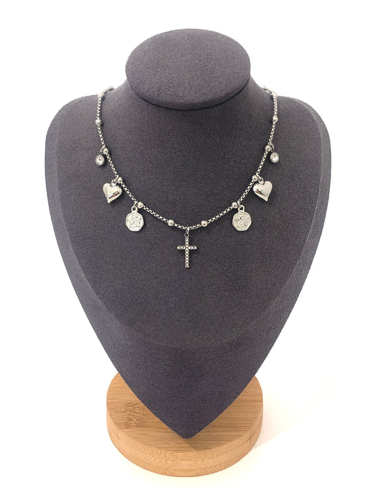 Collana Faith multi Charms